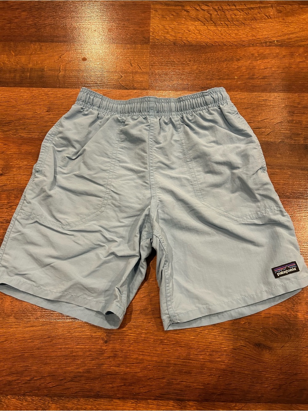 Patagonia Baggies Shorts Youth Large Blue Lined 7" Inseam Size Medium Active